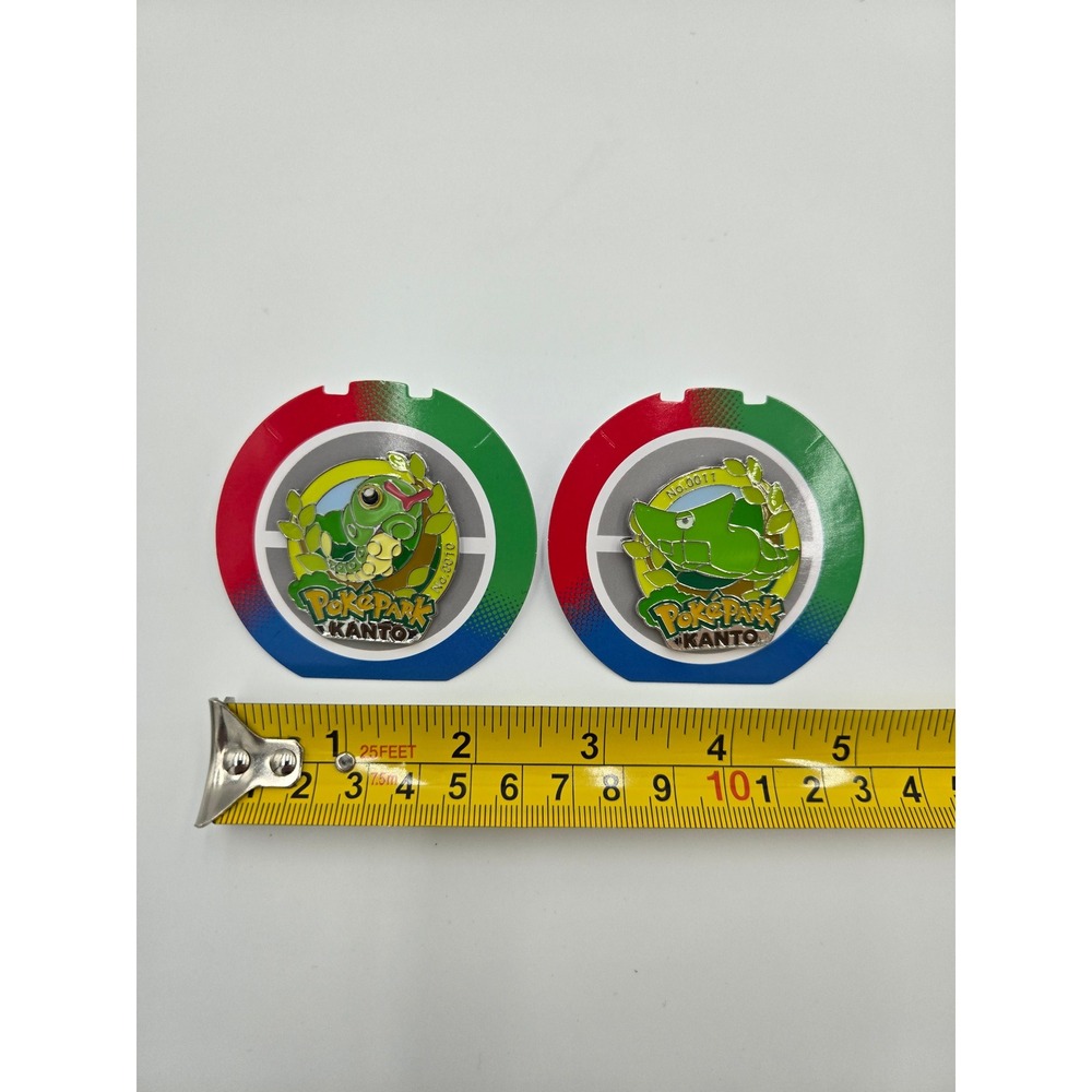 Pokemon PokePark Pin Set Caterpie 0010 Metapod 0011‎ 2026 Japanese Nintendo - Picture 2 of 2